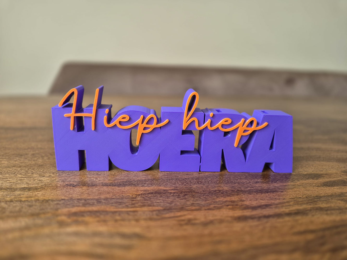 Woordbeeld Hiep hiep HOERA met cijfers