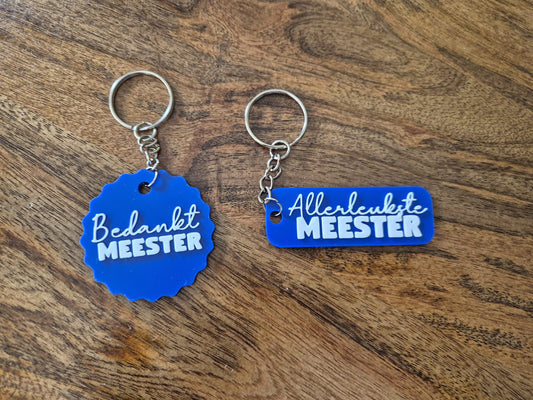 Sleutelhanger meester