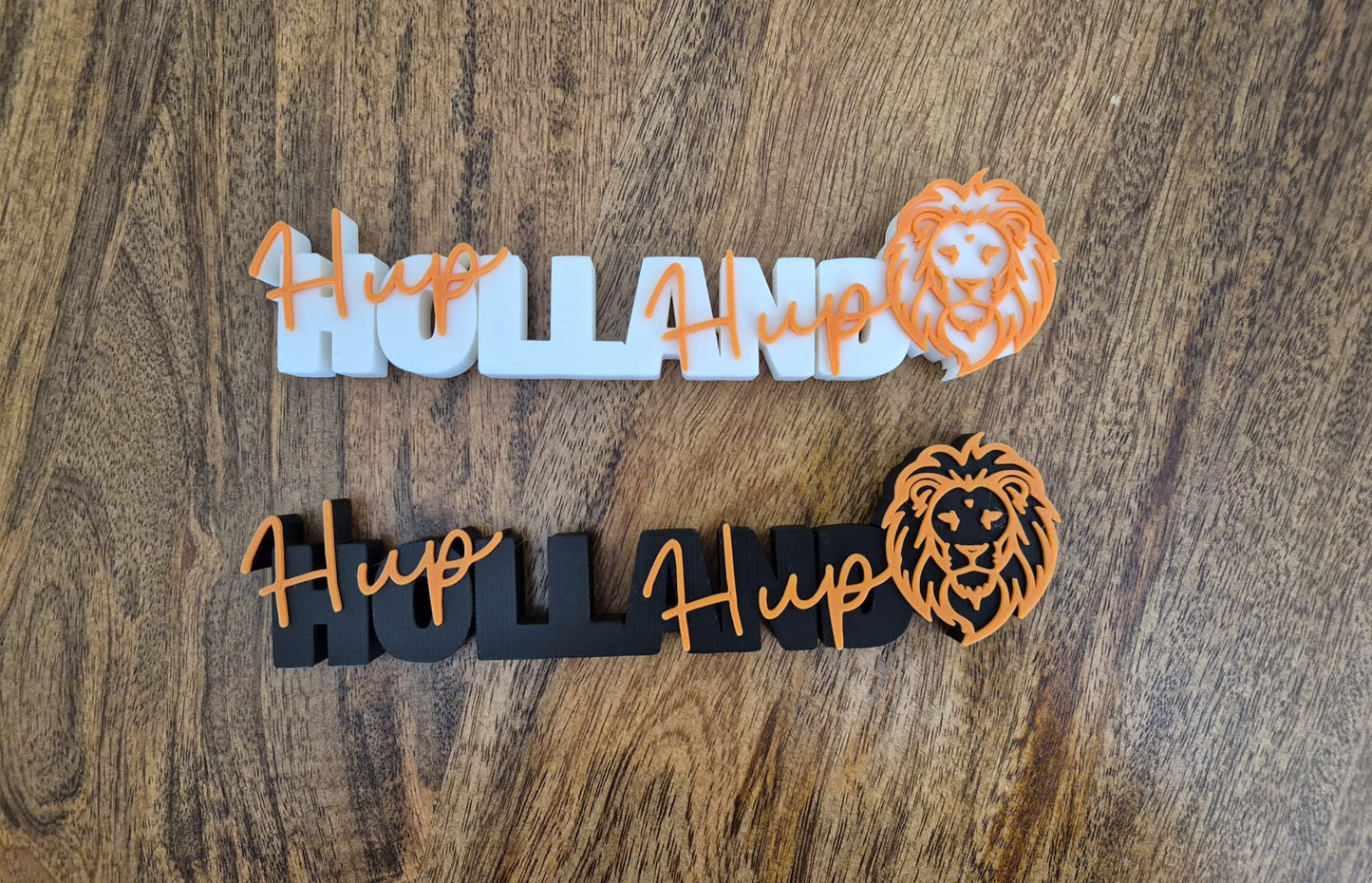 WOORDBEELD HUP HOLLAND HUP MET LEEUW WIT